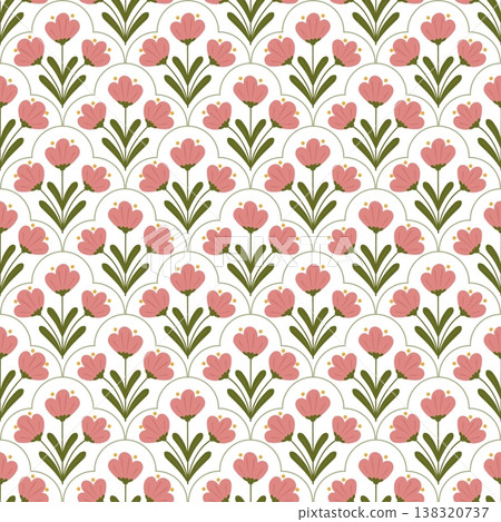 Flowers seamless background  138320737