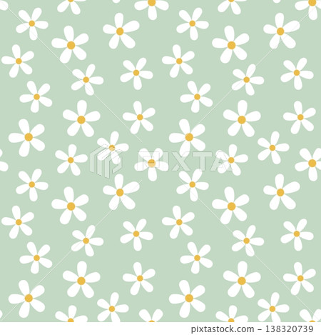 Flowers seamless background  138320739