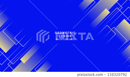 Geometric background combining a yellow diagonal gradient and a blue background. Geometric background combining a yellow diagonal gradient and a blue background. 138320792