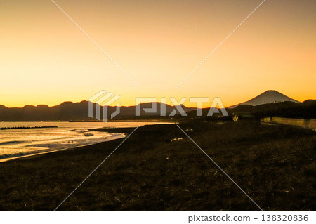 湘南平塚的傍晚海景 湘南平塚的傍晚海景 138320836