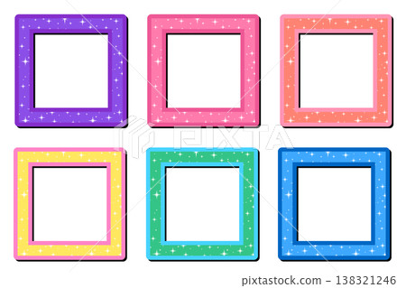 閃亮可愛的擦拭相框套裝 | 相框內側透明 138321246