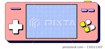 Game console-style frame | Heisei retro, 3D, pop 138321307