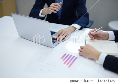 Businessmen in the meeting 138321489