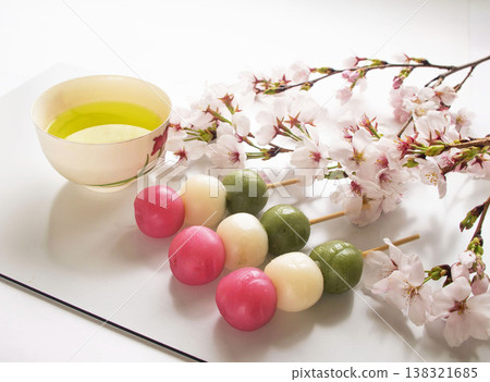 三色團子（日式甜點）、團子、賞櫻團（賞櫻） 138321685