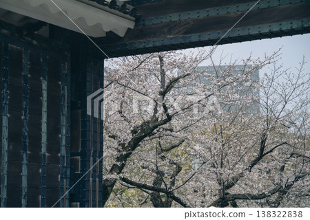 三月，九段下縣田安門附近的春日景色 138322838