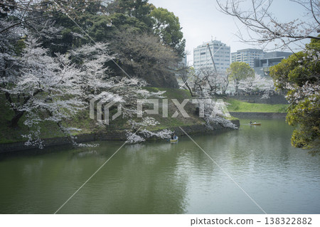 三月，九段下縣田安門附近的春日景色 138322882