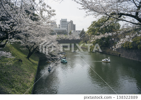 三月,九段下縣田安門附近的春日景色 三月,九段下縣田安門附近的春日景色 138322889