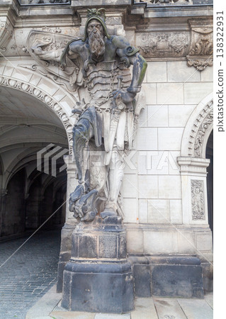 Stone Warrior at Georgentor in Dresden Stone Warrior at Georgentor in Dresden 138322931