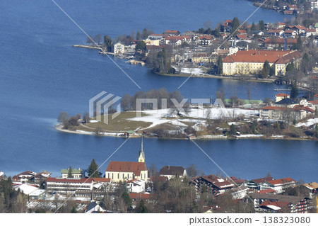 View from Wallberg mountain to lake Tegernsee, Bavaria, Germany View from Wallberg mountain to lake Tegernsee, Bavaria, Germany 138323080