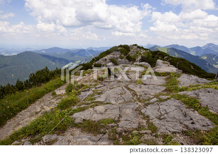 Mountain hiking Wallberg and Setzberg mountain, Bavaria, Germany Mountain hiking Wallberg and Setzberg mountain, Bavaria, Germany 138323097