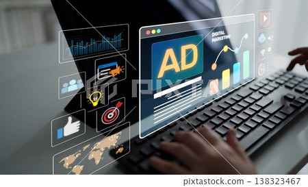 Online Ads Strategy and Digital Content Marketing for Business Growth Muxer 138323467