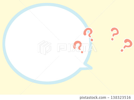 Speech bubbles and question marks Speech bubbles and question marks 138323516