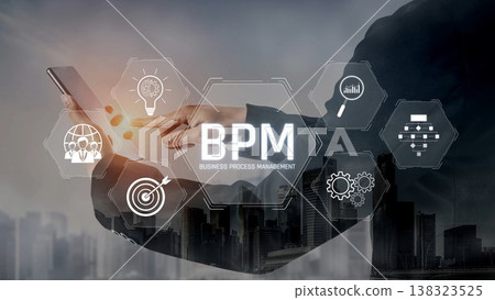 Business Process Management Strategy Concept Marrow 138323525