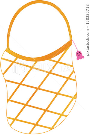 orange mesh bag orange mesh bag 138323718