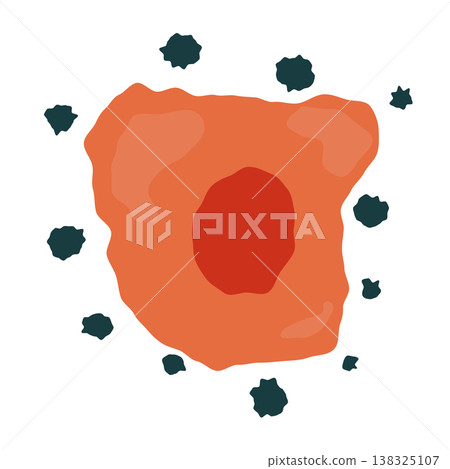 Cell oxidative stress after free radicals attack Cell oxidative stress after free radicals attack 138325107