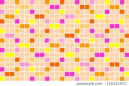 Geometric pattern, square, orange, pink Geometric pattern, square, orange, pink 138325471
