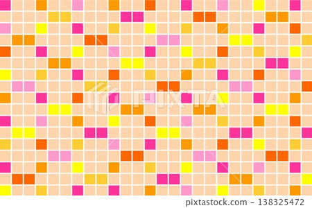 Geometric pattern, square, orange, pink Geometric pattern, square, orange, pink 138325472
