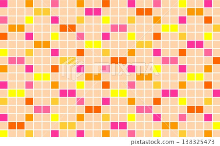 Geometric pattern, square, orange, pink Geometric pattern, square, orange, pink 138325473