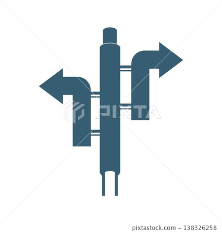 Signpost direction icon design Signpost direction icon design 138326258