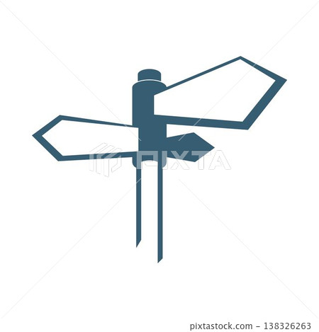 Signpost direction icon design Signpost direction icon design 138326263