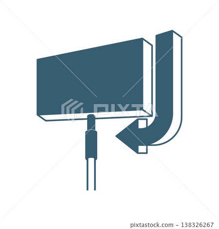 Signpost direction icon design 138326267