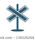 Signpost direction icon design 138326268