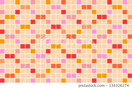 Geometric pattern, square, orange Geometric pattern, square, orange 138326274