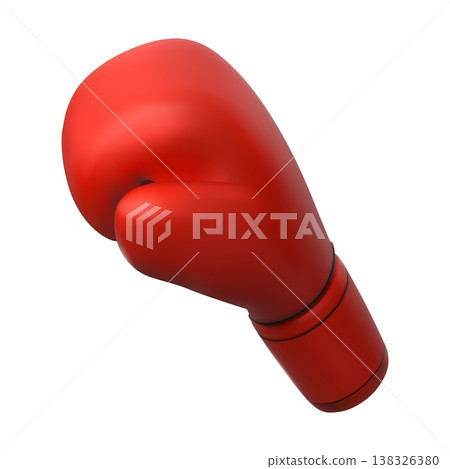 3D Red boxing glove, martial sport game equipment, boxer fight strength fist attack design realistic vector side view 3D Red boxing glove, martial sport game equipment, boxer fight strength fist attack design realistic vector side view 138326380
