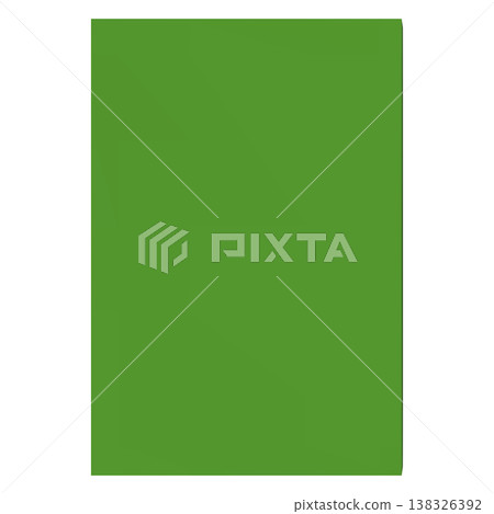 Green gift cardboard box with cover above view, vector realistic carton rectangle container top, present parcel package Green gift cardboard box with cover above view, vector realistic carton rectangle container top, present parcel package 138326392