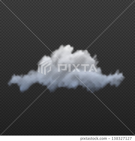 Soft fluffy cloud, vector realistic meteorology weather forecast cloudy symbol, mist, haze smoke, cumulus overlay effect Soft fluffy cloud, vector realistic meteorology weather forecast cloudy symbol, mist, haze smoke, cumulus overlay effect 138327127
