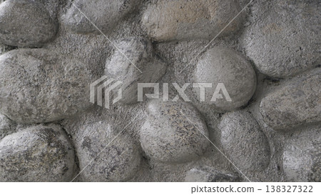 background of cemented rocks on the wall background of cemented rocks on the wall 138327322