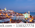 Alfama Oldest Neighborhood at Night. Lisbon, Portugal 138327778
