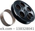 Hollywood film reel and movie strip for the Academy Awards celebration 138328041