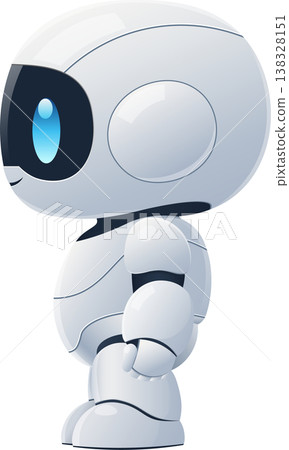 Cute Robot Character Cartoon Android Mascot Clip Art Cute Robot Character Cartoon Android Mascot Clip Art 138328151