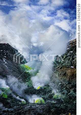 阿托薩努普利的噴氣孔和硫磺區：充滿活力的火山景觀。 138329210