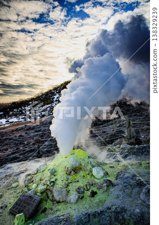 The contrast between the volcanic plume and the rocky surface: A landscape of Atosanupuri The contrast between the volcanic plume and the rocky surface: A landscape of Atosanupuri 138329239