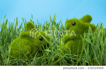 beautiful Easter decoration with  eggs 138329409