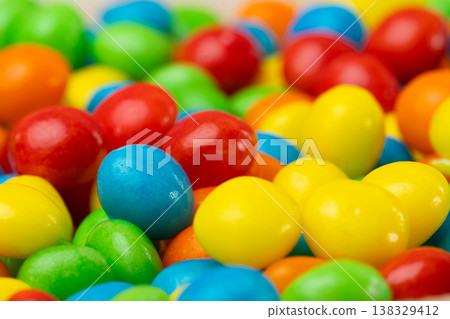 colorful fruit chewy candies 138329412