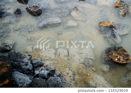 Bigger rocks on under sea water. 138329659