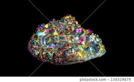 Rainbow Flame Aura Quartz Crystal for Energy Work and Meditation 138329879