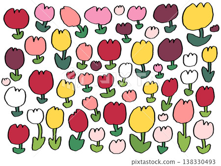 Tulip material set Tulip material set 138330493