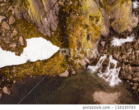 Aerial view. Lake in mountains Norway Aerial view. Lake in mountains Norway 138330783