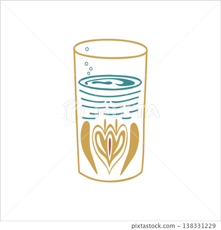 Turkish glass of water with traditional ornament. Hand drawn vector illustration isolated. For cookbooks designs, magazines, oriental coffee houses and dishware, holidays, postcards banners clip arts. Turkish glass of water with traditional ornament. Hand drawn vector illustration isolated. For cookbooks designs, magazines, oriental coffee houses and dishware, holidays, postcards banners clip arts. 138331229