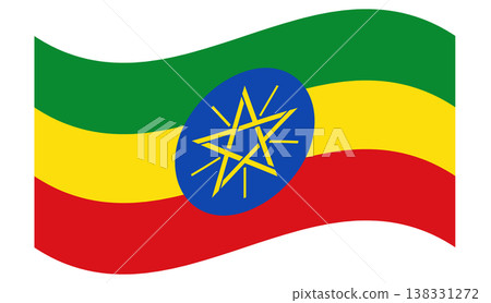 Flag of Ethiopia isolated. Flag of Ethiopia isolated. 138331272