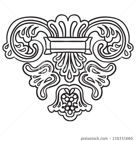 Ornate vintage victorian ornaments vector design element illustration Ornate vintage victorian ornaments vector design element illustration 138331660