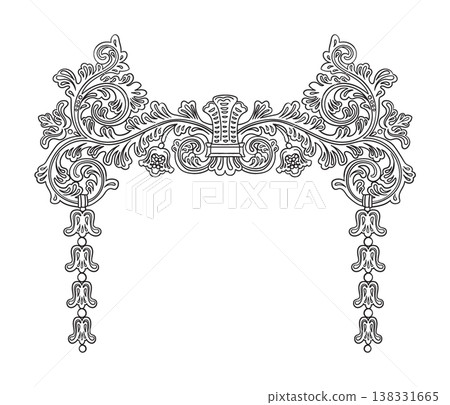 Design element hand drawing ornament vector illustration Design element hand drawing ornament vector illustration 138331665