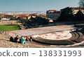 Ancient Roman Theatre In Lyon With City View From Fourviere Hill, France 138331993