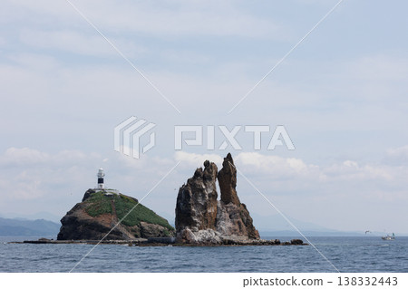 The back view of Taijima Island (Mutsu Bay, Aomori Prefecture) The back view of Taijima Island (Mutsu Bay, Aomori Prefecture) 138332443