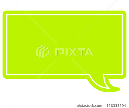 簡單的彩色對話框 - 方形 138333394