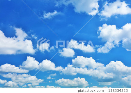 Summer blue sky and clouds Summer blue sky and clouds 138334223